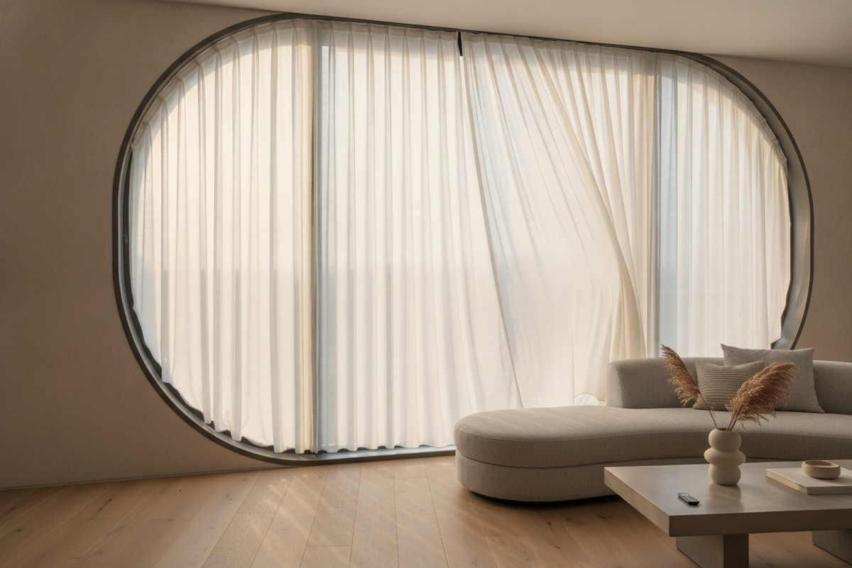 Oval Blinds and Window Treatments: Architectural Solutions for Curved Glass and Entry Doors