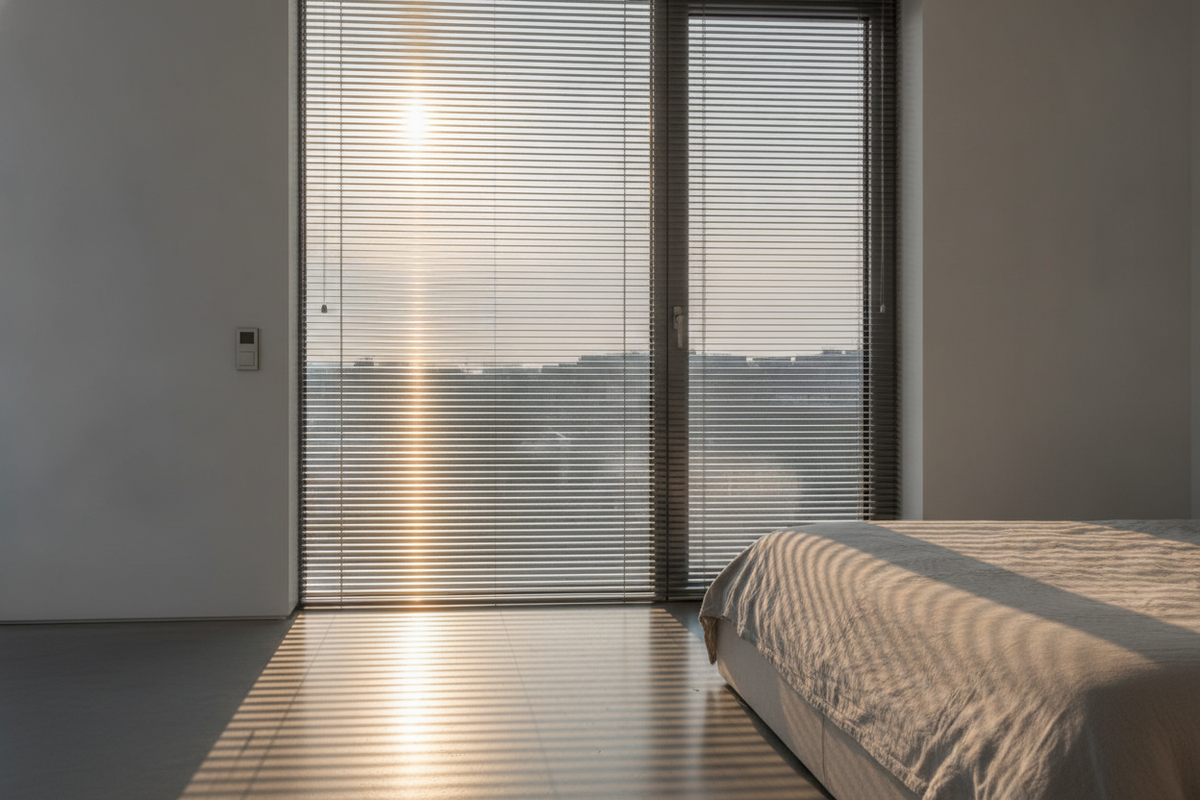 Thin Venetian Blinds: Architectural Slat Proportions, Shallow Casings, and Modern Light Control