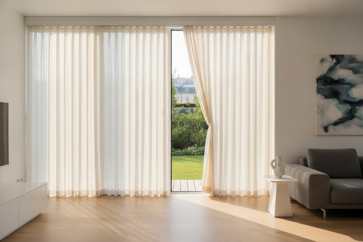 110 Inch Vertical Blind Headrail Guide: Track Mechanics, Support Spacing, and Wide-Span Styling