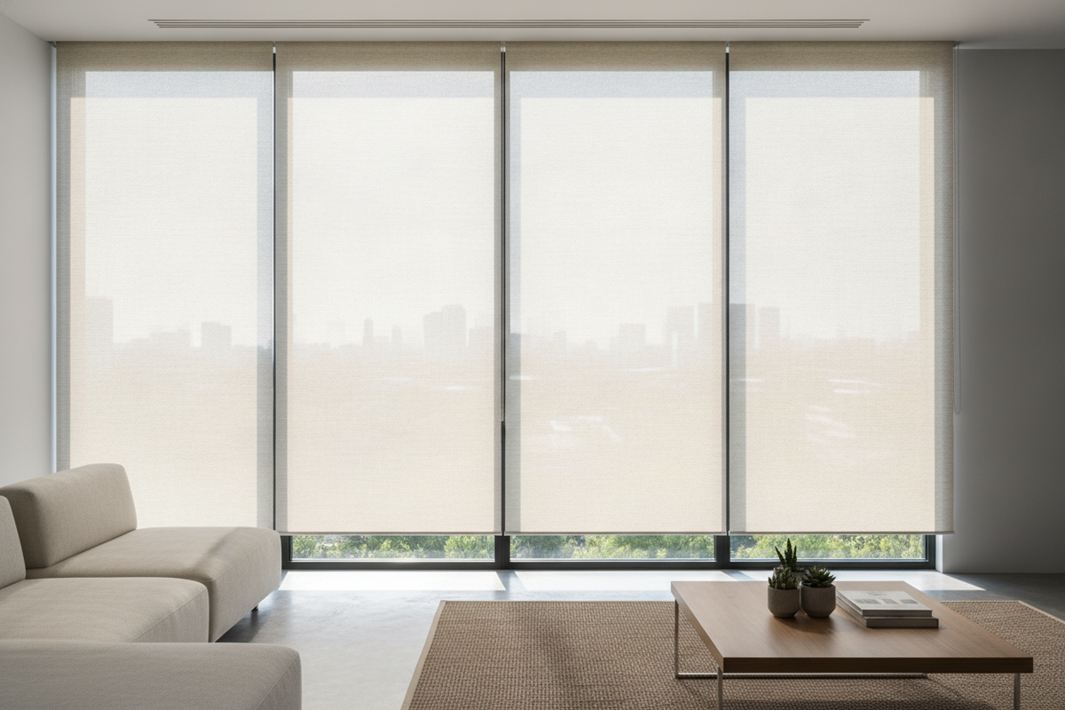 Solar Shades 5% Guide: View-Through Balance, Glare Control, and Fabric Styling
