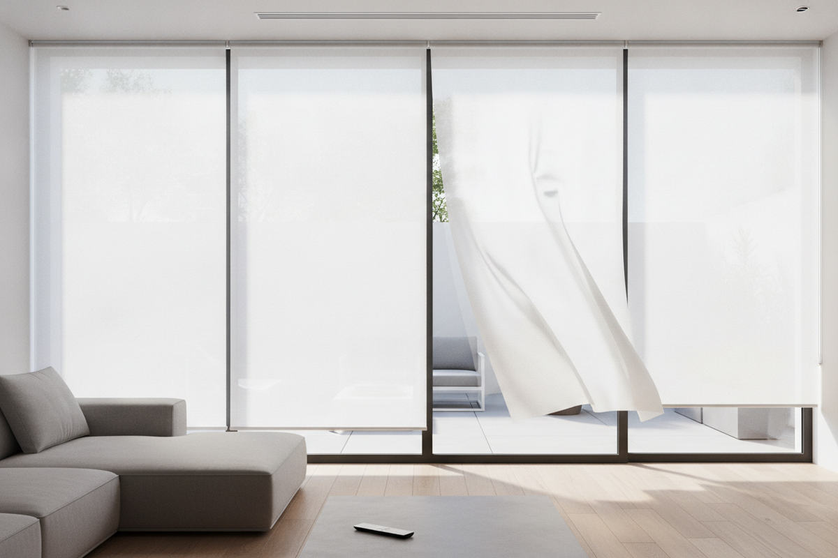 All-Weather Exterior PVC Roll-Up Sun Shade: Material Behavior, Mounting Mechanics, and Patio Design