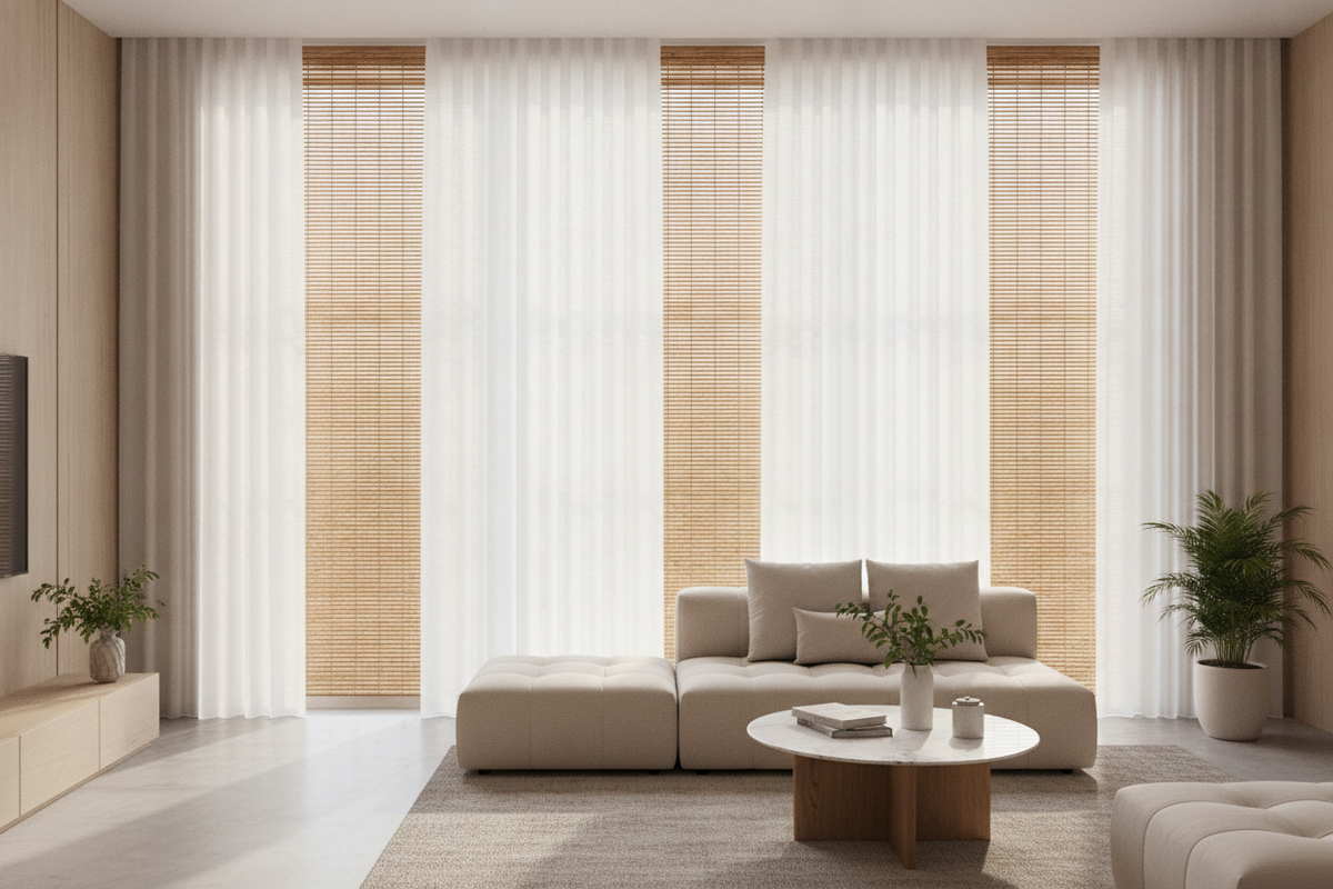 Bamboo Shade Curtain Styling Guide: Layering Architecture, Mounting Clearance, and Cohesive Design
