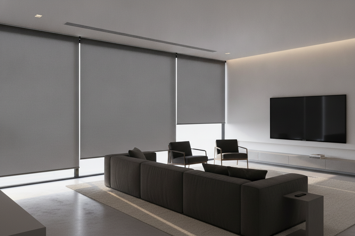 Blackout Shades for Media Room Spaces: Light Sealing, Motorization, and Theater Design Guide