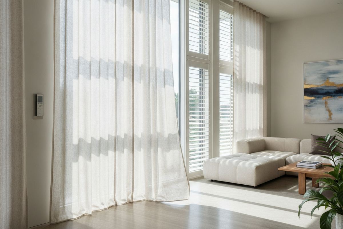 Curtains with Plantation Shutters: Layering Guide