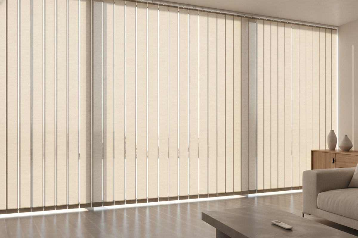 Translucent Vertical Blinds for Light and Privacy
