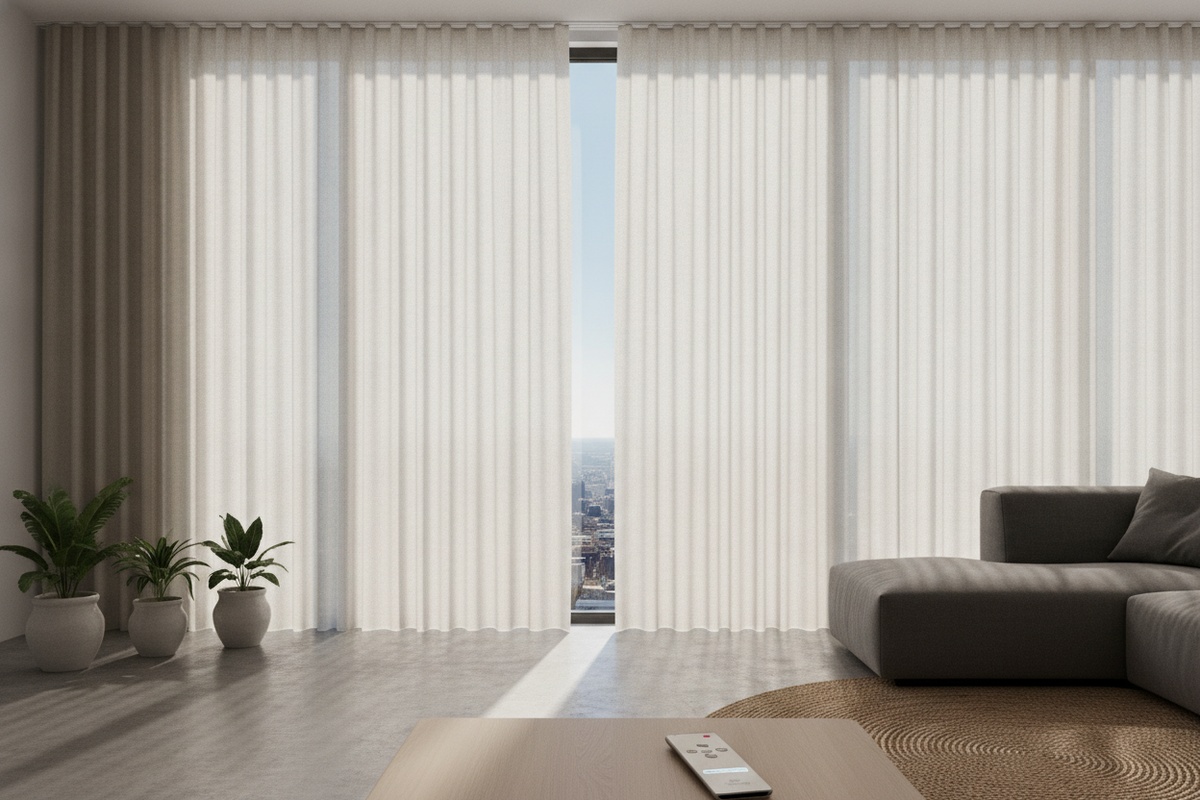 How to Cover Vertical Blinds with Curtains