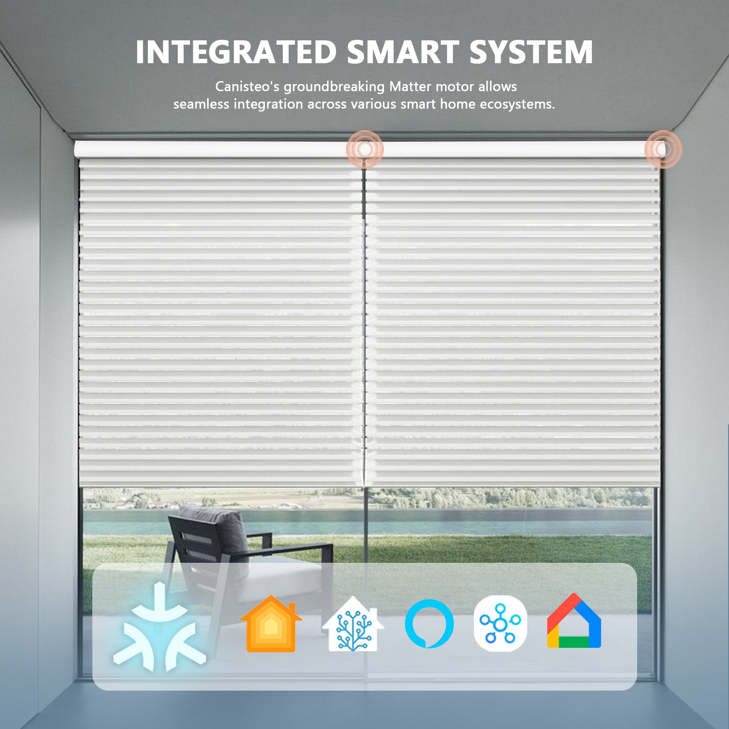 Canisteo Motorized Sheer Shades | Translucent | Airy