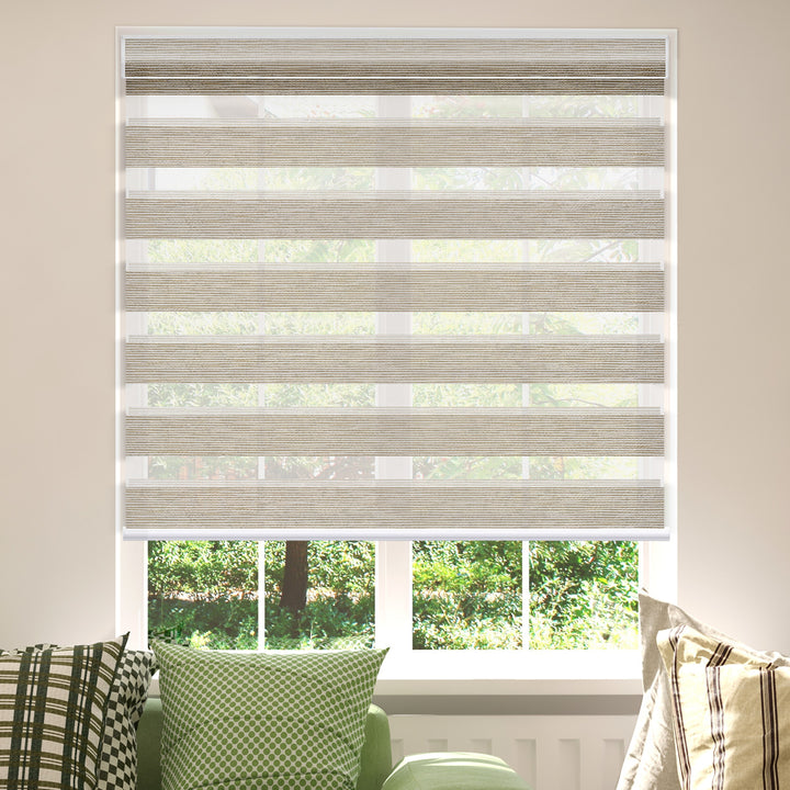 Canisteo Motorized Zebra Shades | 60% BLACKOUT | Luxe