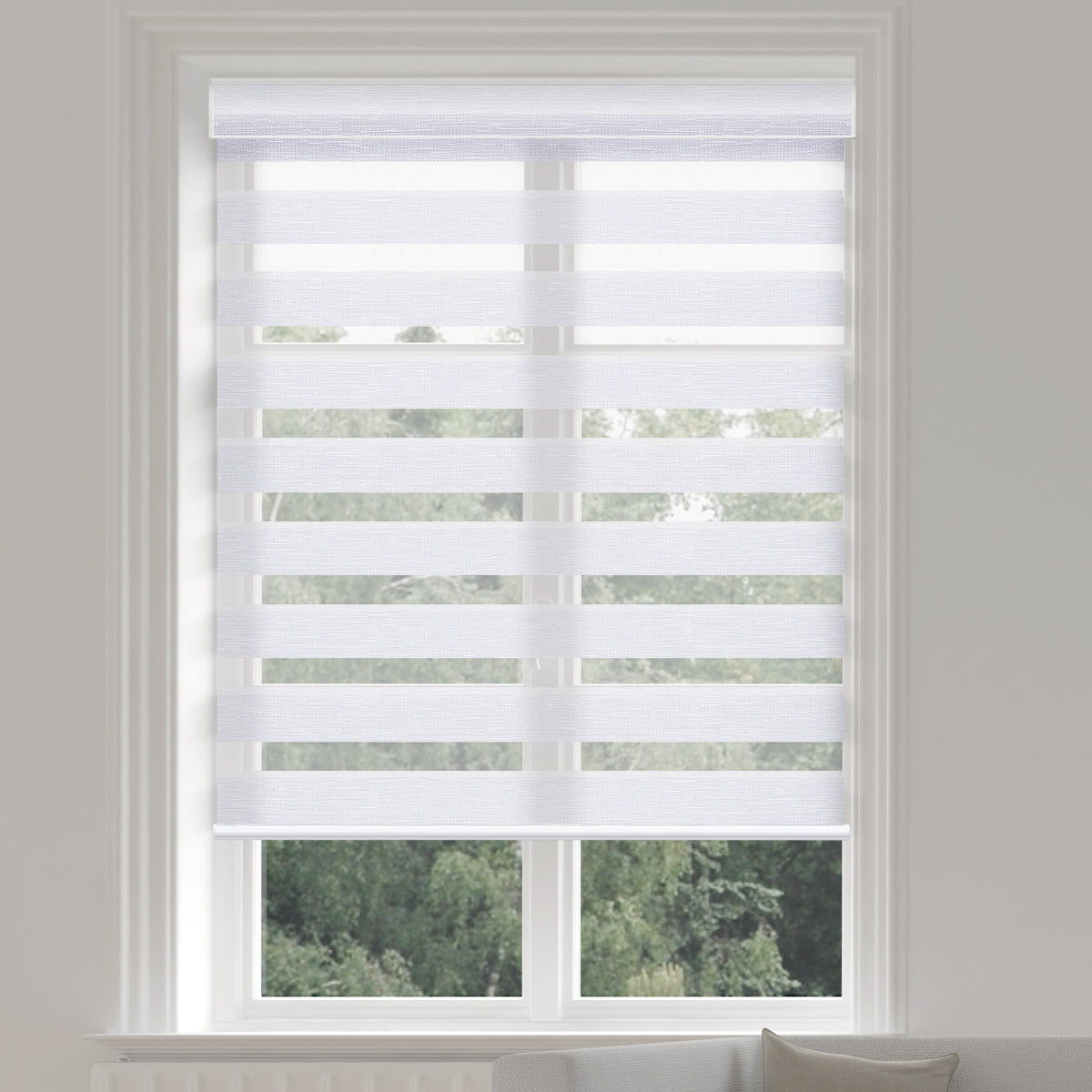 Canisteo Motorized Zebra Shades | 60% BLACKOUT | Grace