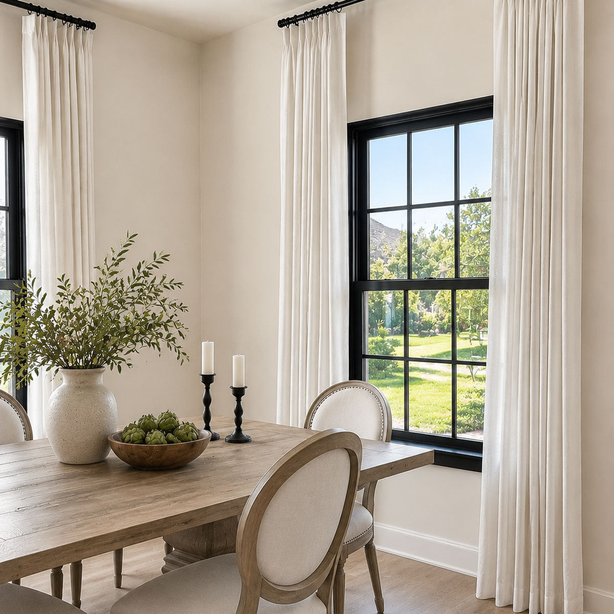 Canisteo Linen Drape Pleated