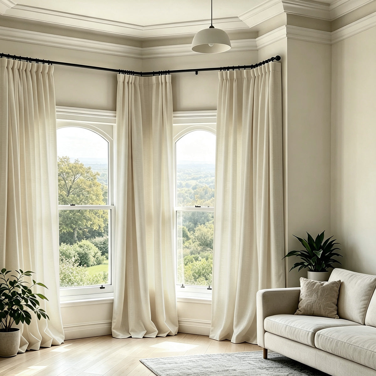Canisteo Natural Drape Pleated